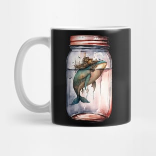 Steampunk Whale in a Jar Mug